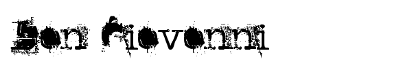 Don Giovonni font preview